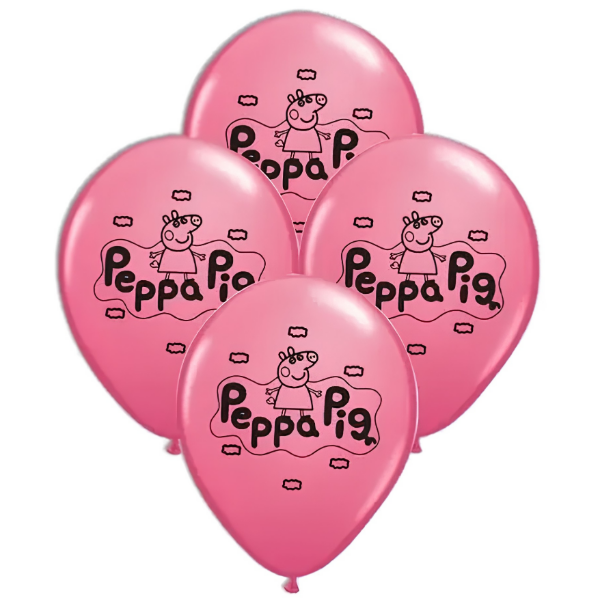 Producto - Set Globos Peppa Pig rosa x  10 unidades - 0