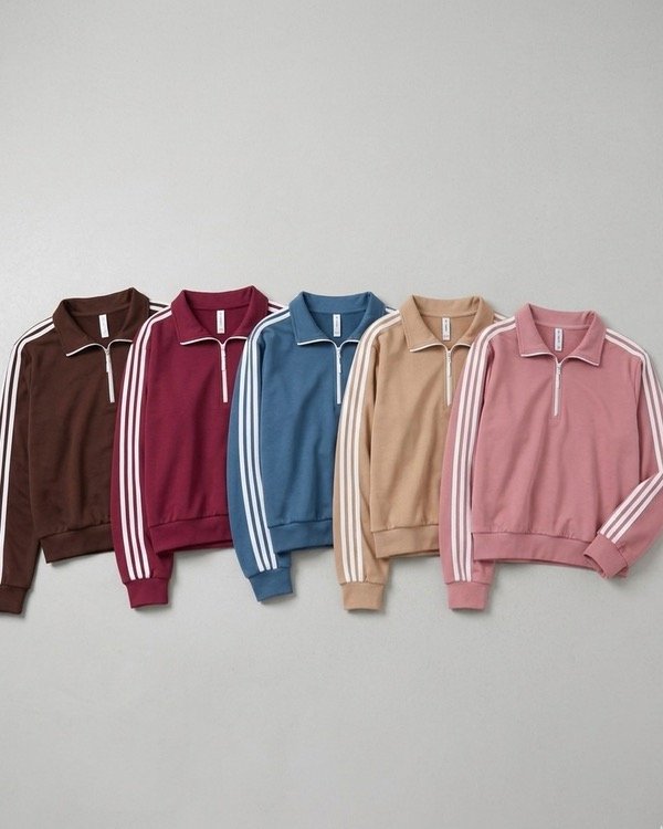 Producto - Buzo líneas 1/2 cierre- 5 colores