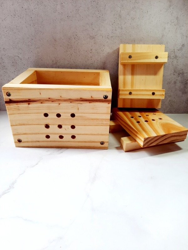 Producto - Kit Tofu con Prensa de Madera y Manta de Cielo