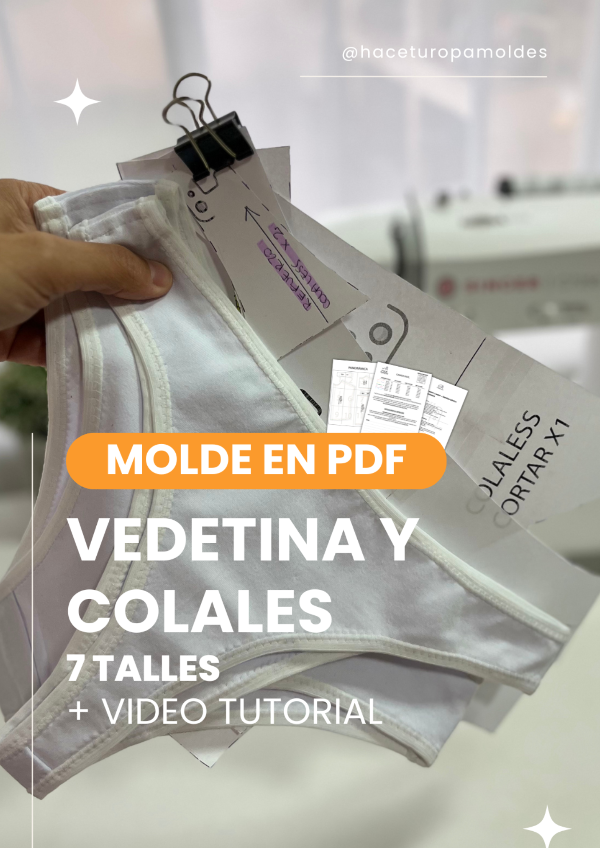 Producto - MOLDE VEDETINA Y COLALESS + VIDEO TUTORIAL