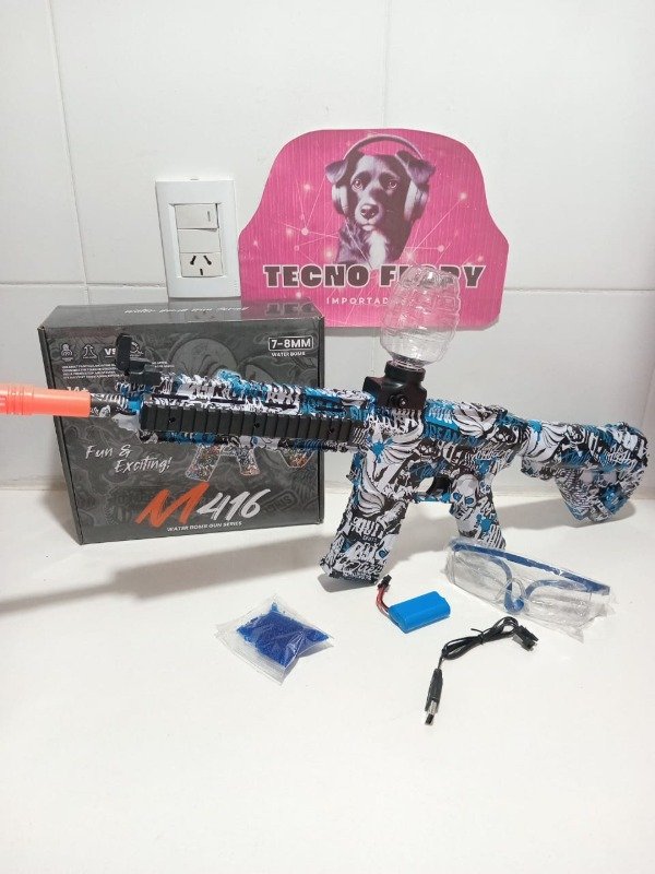 Producto - Pistola con bala hidrogel  disparo automático y mira laser M416 Juguete