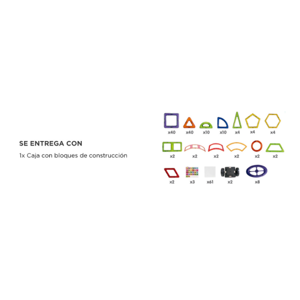 Producto - Bloques de Construccion -magneticos -figuras geometricas -208 Piezas - 5
