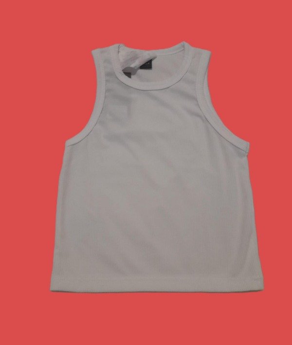 Producto - MUSCULOSA NENA EN  MORLEY BLANCA T14