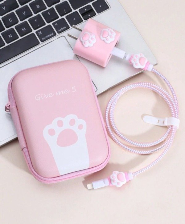 Producto - Combo valija + protector de cargador huellita