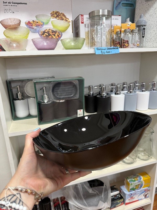 Producto - Ensaladera cerámica negra