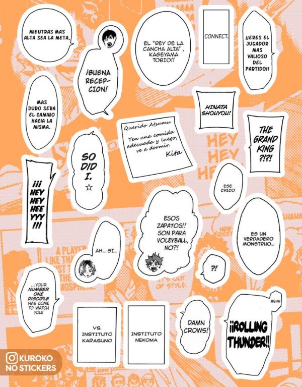 Producto - Diálogos Haikyuu