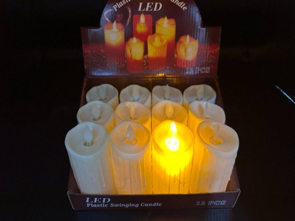 Producto - YJ0649 5,11cm Vela Decorativa Led Artificial Calida 12U