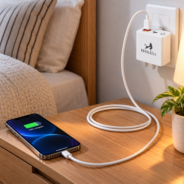 Producto - CARGADOR 6A USB A + C PD 55W - ROYALCELL - 1