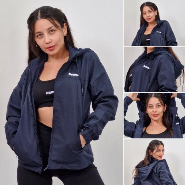 Producto - Campera Cibarta Modelo Esmeralda MH- 76656 Azul logo clasico