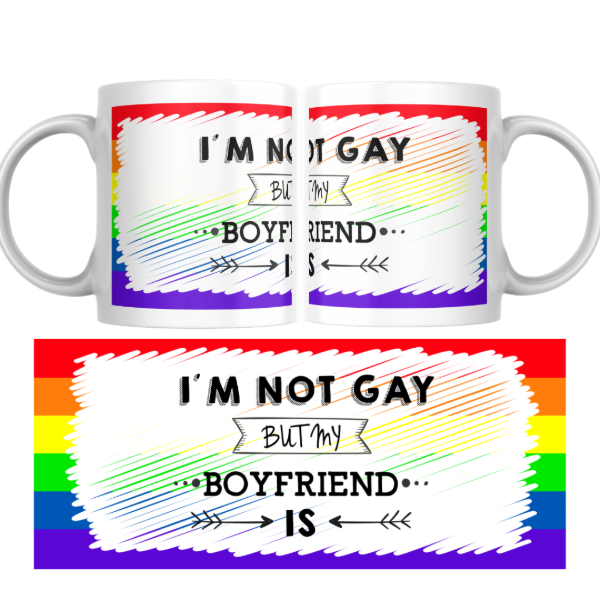Producto - Taza - No soy gay pero mi novio si 2 (LGBT) - 0