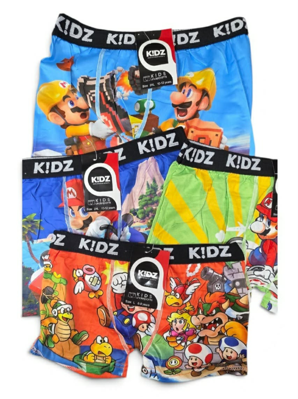 Producto - MB - Boxer Niño Mario Bross x Docena - 0