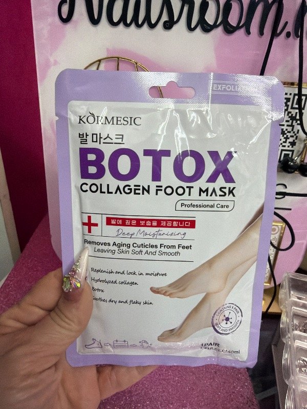 Producto - Bota para pies botox de colageno para pieles resecas y cuticulas envejecidas