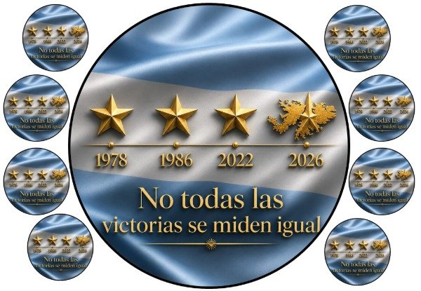 Producto - LAMINA COMESTIBLE ARGENTINA 125 REDONDA