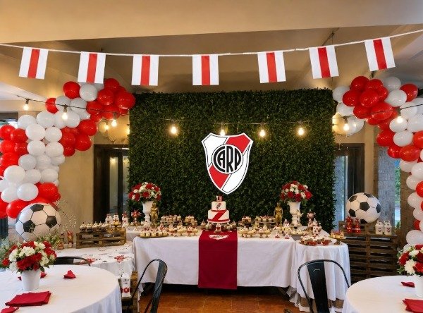 Producto - Guirnalda de Banderines Bandera River Plate Tela Poliéster - 5