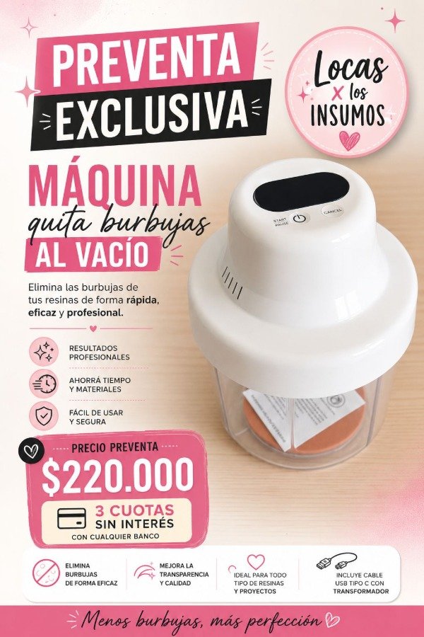 Producto - Máquina quita burbujas