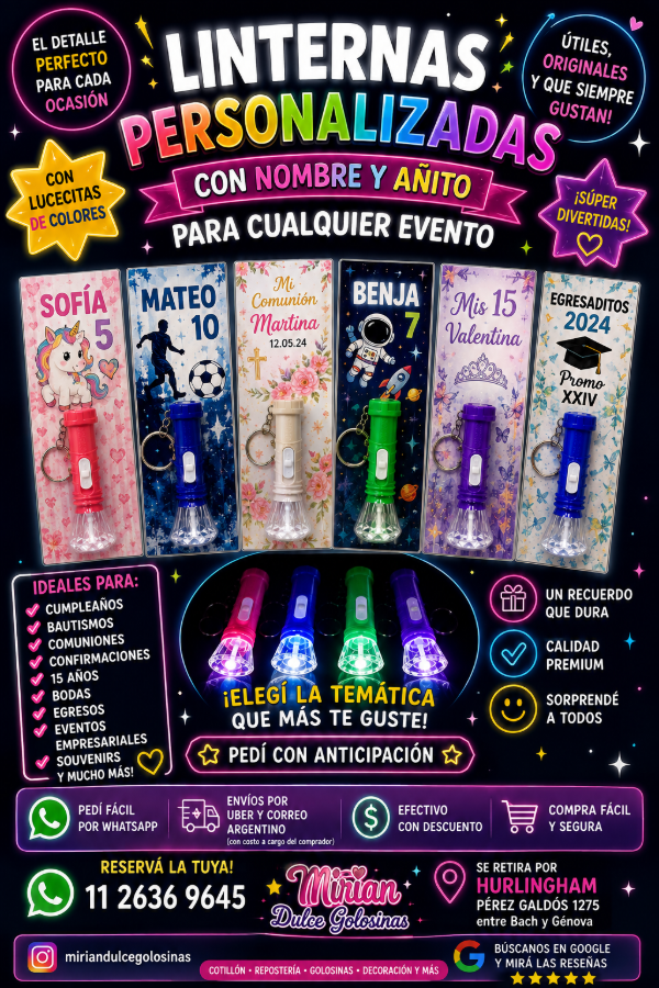 Producto - Llaveros linternas personalizado