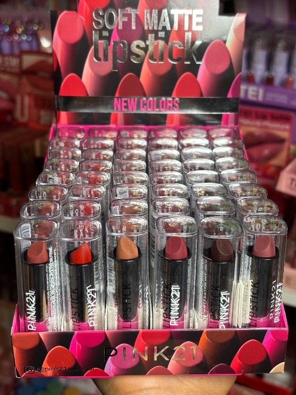 Producto - Labial en barra soft matte B tonos 7 al 12 PINK 21