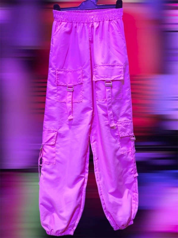 Producto - Jogger infantil doble cargo rosa