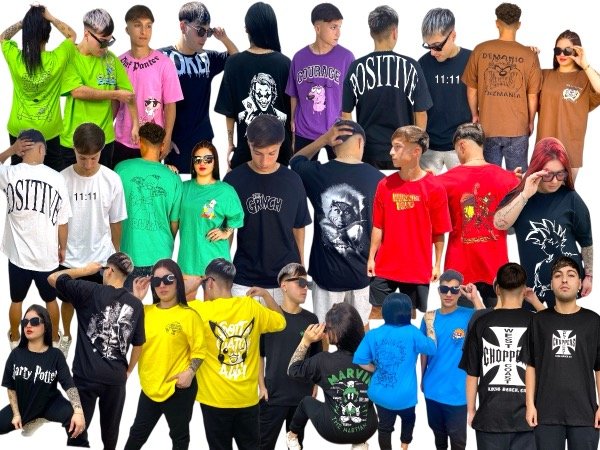 Producto - Pack de remeras unisex over x 3