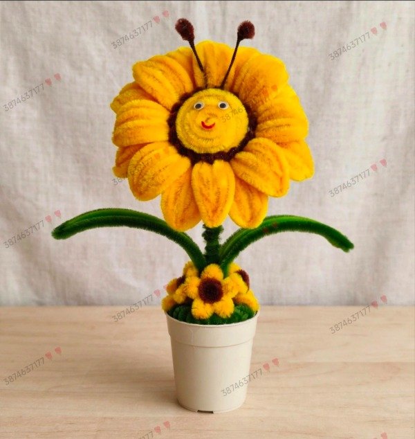 Producto - Macetita girasol con carita