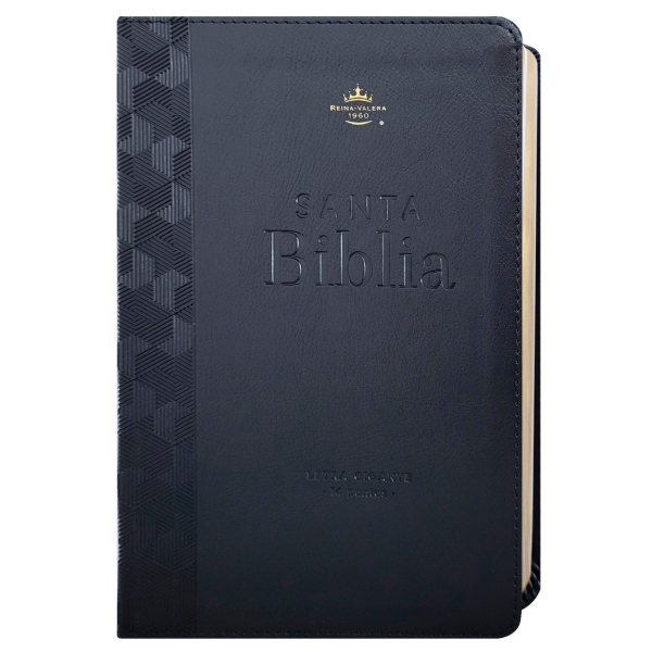 Producto - Biblia Reina Valera 1960 Letra Gigante Negro Geométrico