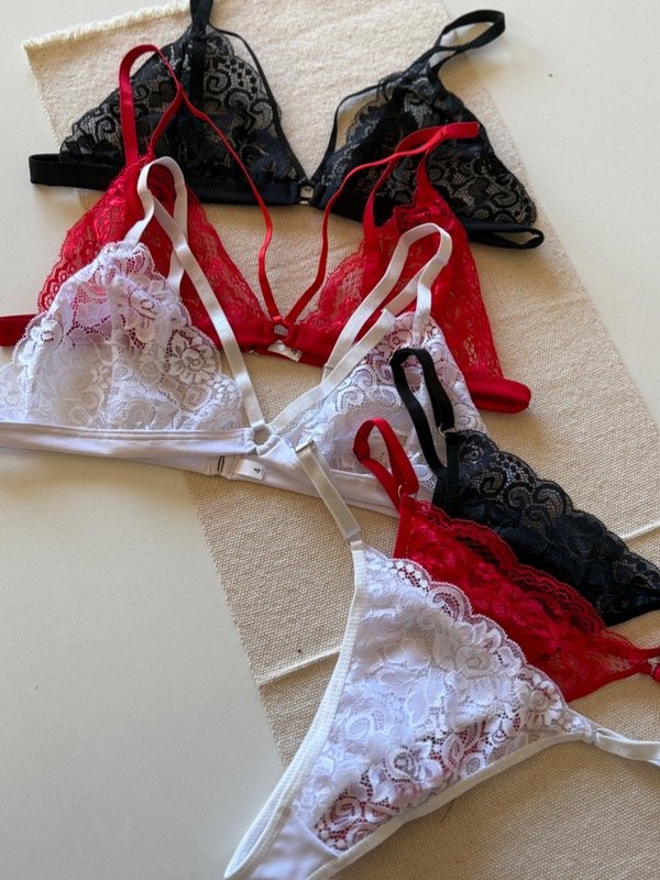 Producto - Conjunto encaje doble tira