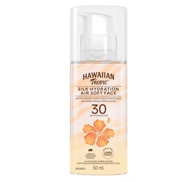 Producto - PROTECTOR SOLAR HAWAII TROPIC - SILK HYDRATION AIR -  FACE - 50ML 30FPS