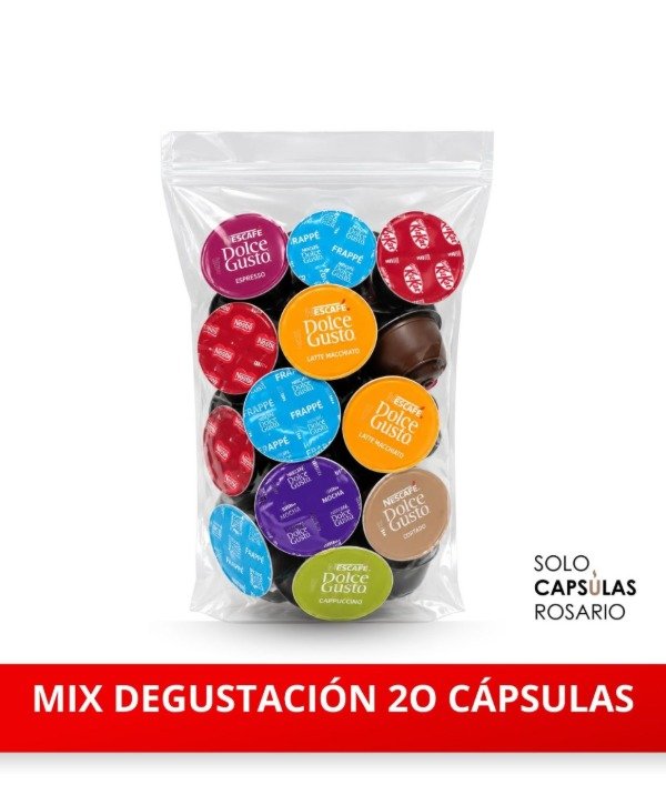 Producto - MIX DEGUSTACION 20 CAPSULAS SURTIDAS DOLCE GUSTO (SABORES EN LA DESCRIPCION)