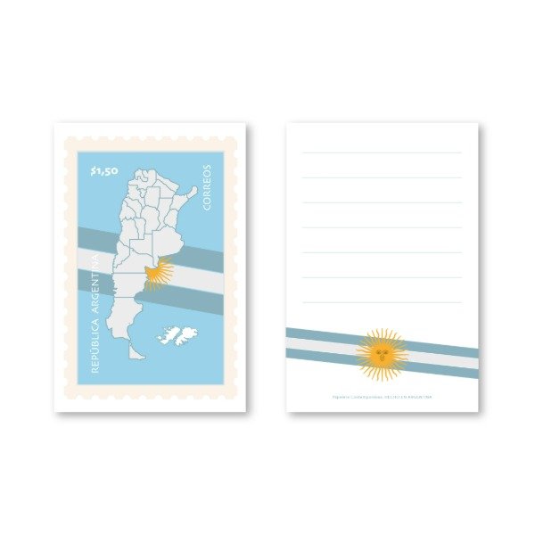 Producto - Postal Estampilla MAPA