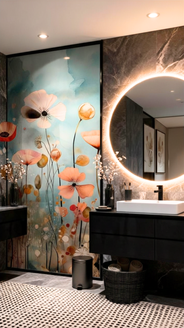 Producto - esmerilado - VINILO 187a  - LERMIN - floral