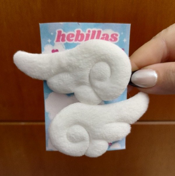 Producto - hebillas alas peluche x par