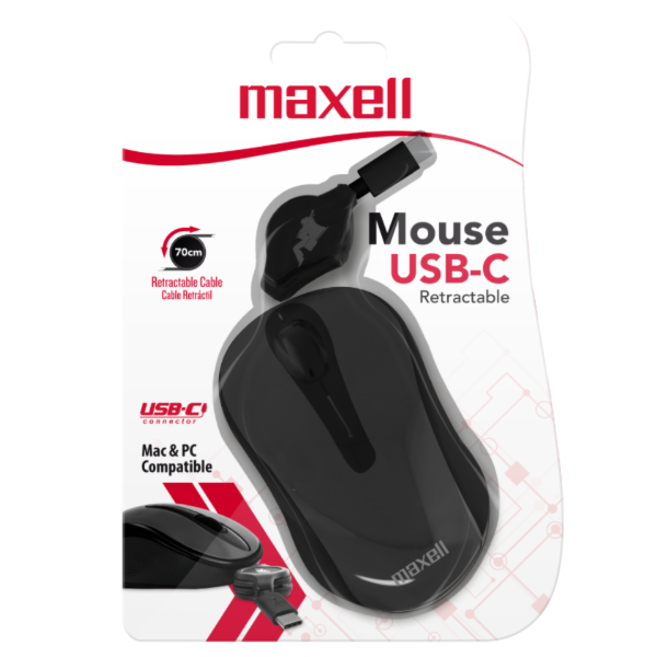 Producto - Mouse maxell MOWR-C USB RETRACTIL