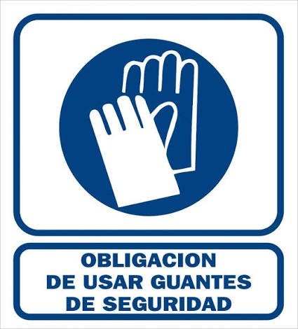Producto - CARTEL SEÑAL.USE GUANTES 25X30