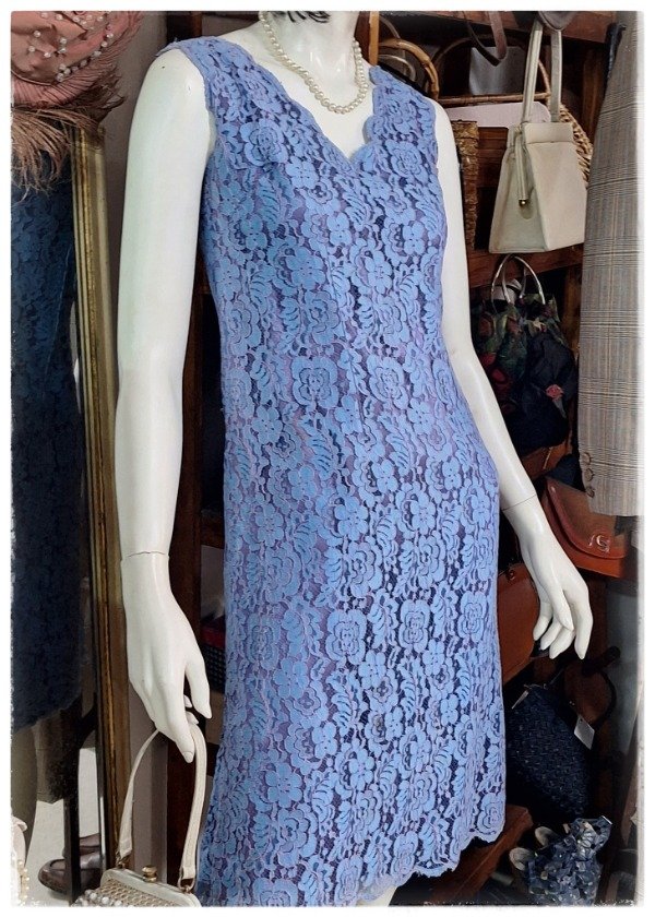 Producto - Vestido Guipiur Lavanda 1 Años 60