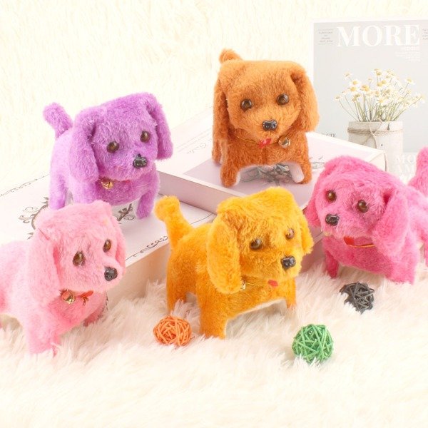Producto - PERRO DE PELUCHE ELÉCTRICO CON/SIN SONIDO (SUTIDOS)