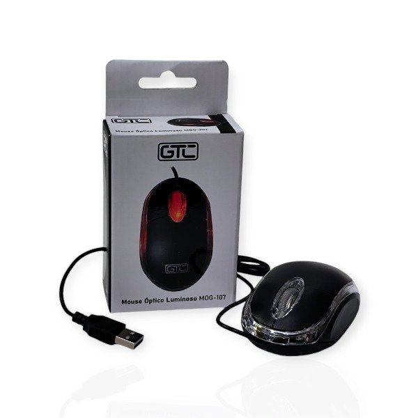 Producto - Mouse Óptico Luminoso GTC MOG-107 Con Cable USB