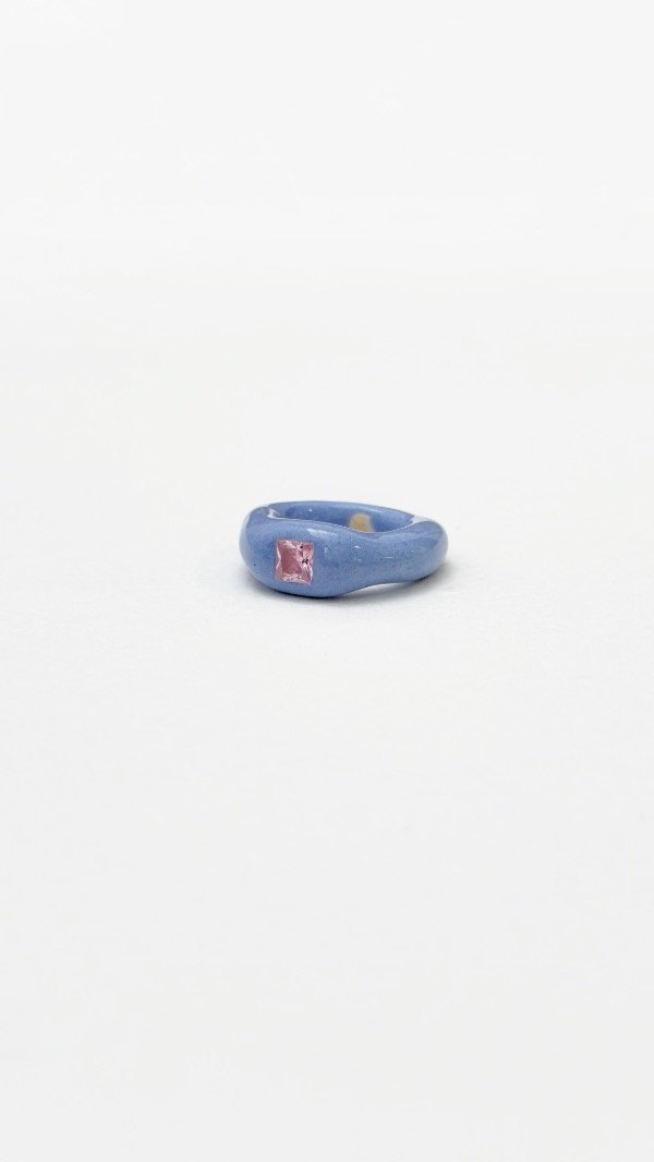 Producto - Anillo cerámica con piedra cubic - 1
