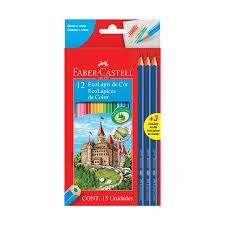 Producto - Lapices de colores Faber-castell ecolapiz x 12+3 grafito