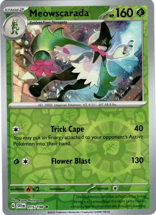 Producto - Meowscarada - 015/198 - Scarlet and Violet - Reverse Holo