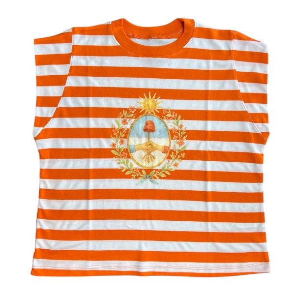 Producto - REMERA MINI MANGA ESCUDO NARANJA
