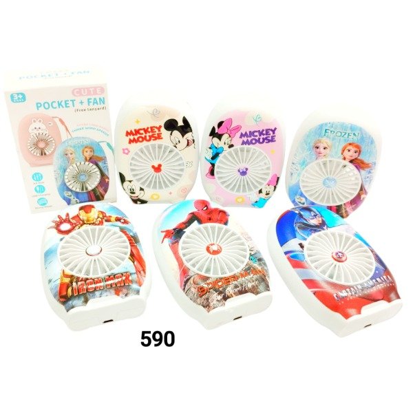 Producto - Ventilador ovalado con estampado personaje 590