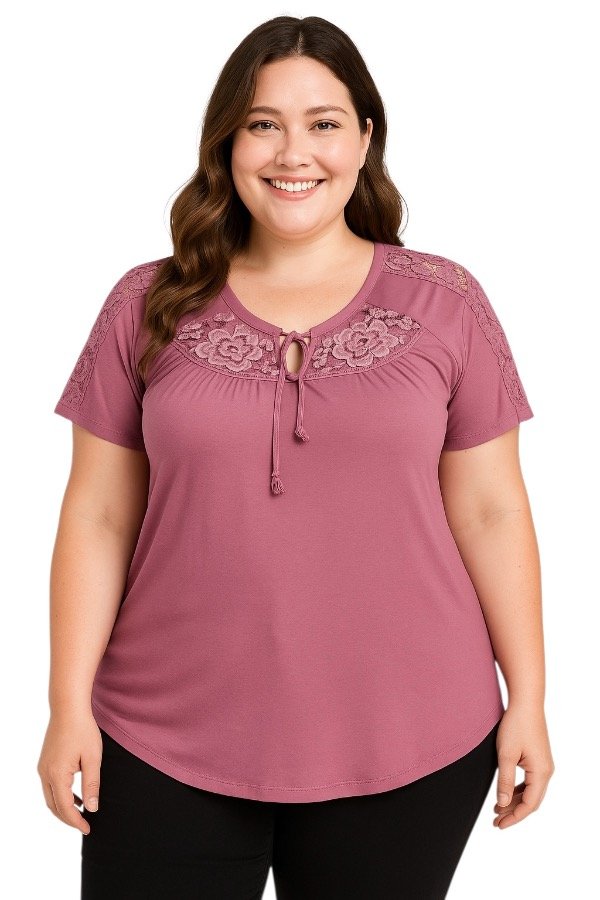 Producto - Art 12 Remera modal viscosa encaje