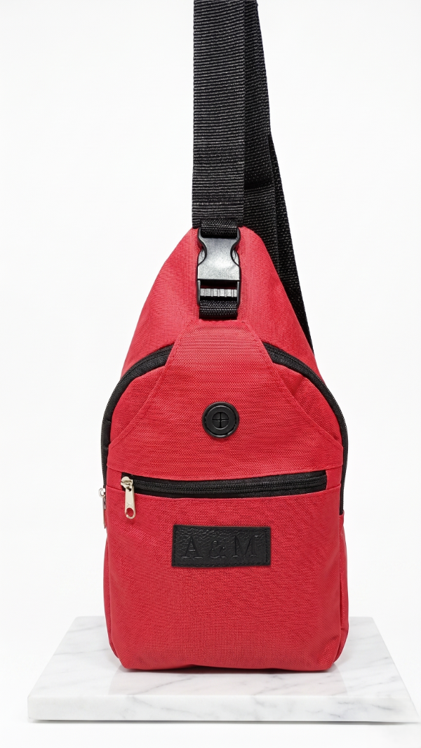 Producto - MOCHILA TRIANGULAR - ROJO