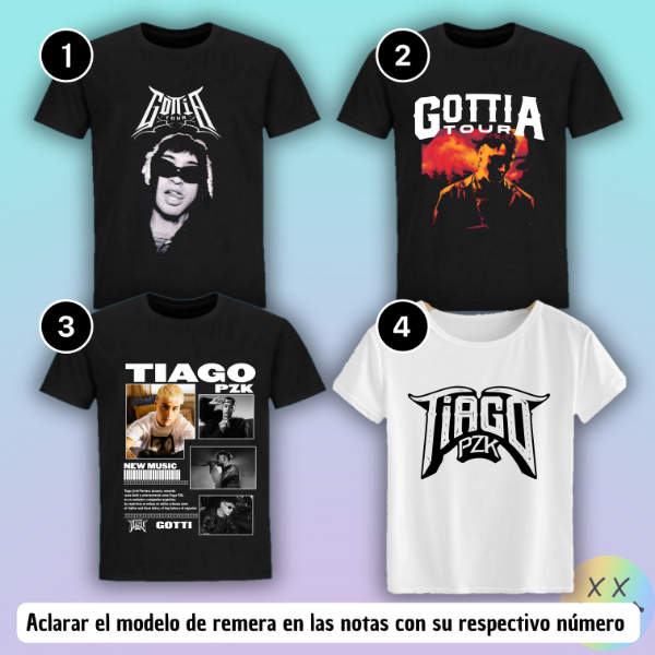 Producto - Remeras Tiago Pzk #1