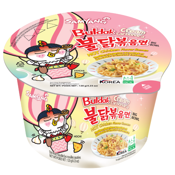 Producto - Ramen BULDAK CREAM CARBONARA Hot Spicy Chicken Big Bowl (120g)