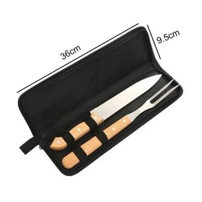 Producto - SET ASADO X2 ESTUCHE NEGRO