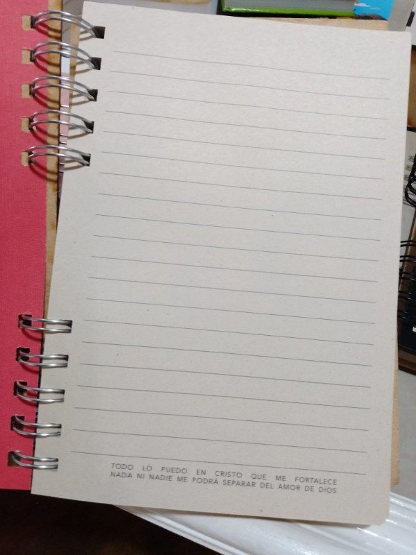 Producto - CUADERNO TIPO AGENDA TAPA DE MADERA La VERDAD LOS HARA LIBRES - 1