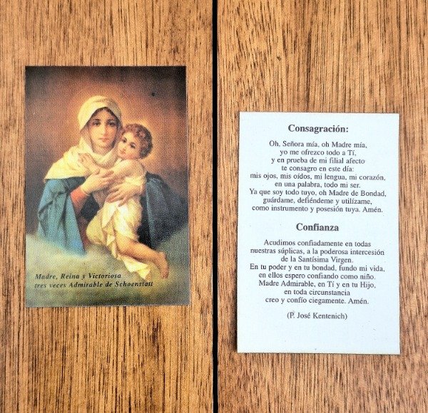 Producto - Estampita de La Virgen de Schoenstatt - 0