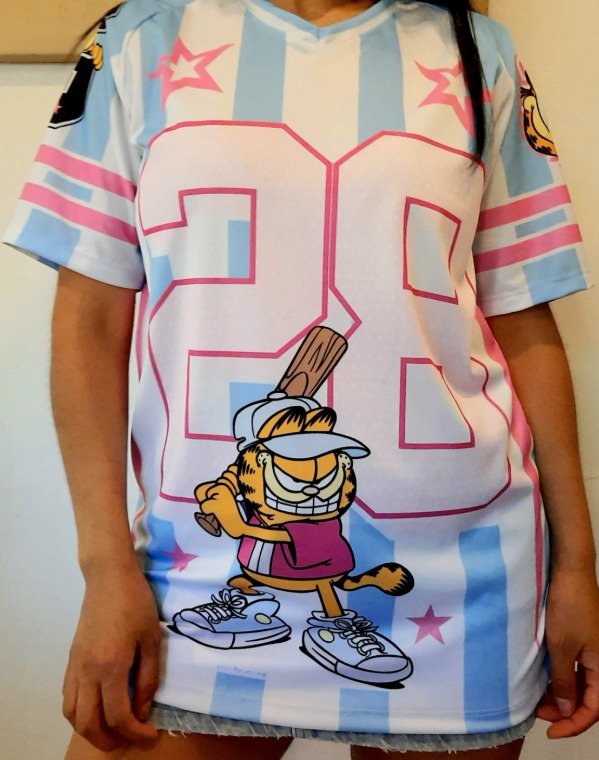 Producto - Remera Garfield baseball
