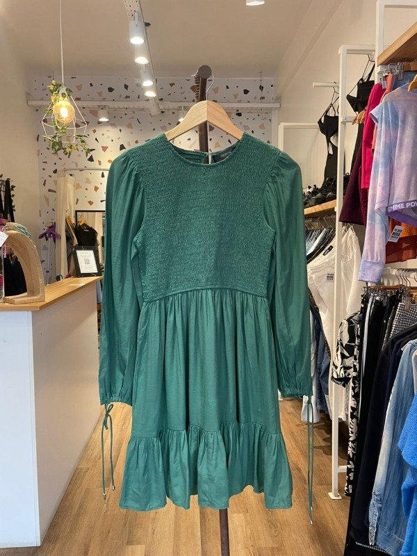 Producto - Vestido verde manga larga Zesica talle S/M